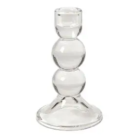 DACORE Lysestage i glas H15 cm - klar - 