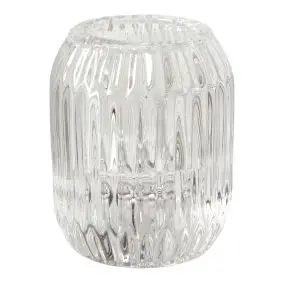 DACORE Lysestage i glas rund H6,1 cm - klar - 