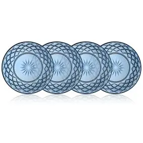 LYNGBY Sorrento glastallerken 21 cm 4 stk - blå - 