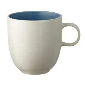 STUDIO ROUND North krus 33 cl - mat blå/mat hvid - 