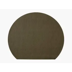 STUDIO ROUND Dækkeservietter 4 stk vendbar 43x36 cm - grøn/sand - 