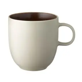 STUDIO ROUND North krus 33 cl - mat hvid/mat brun - MÅNEDSTILBUD