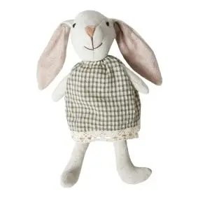 DACORE Kanin siddende pige sand/grøn - 25 cm - 