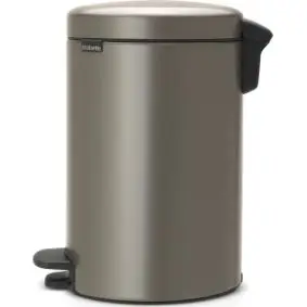 BRABANTIA Pedalspand newclon 12 liter - platinium - 