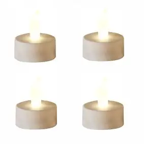 CONZEPT Fyrfadslys i varmhvid 4 stk. - 