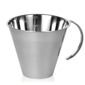 FUNKTION Målekande 1 liter - stål - VAFFELDAG