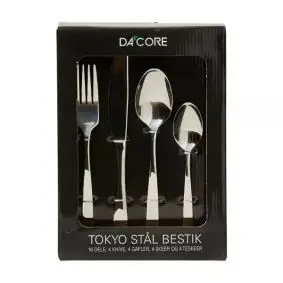 DACORE Bestiksæt tokyo 16 dele - stål - 
