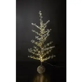 DACORE Cedertræ m/lyskæde og sne - H 120 cm - 
