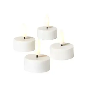 CONZEPT Fyrfadslys m/3D flamme & chip - 4 stk. - 