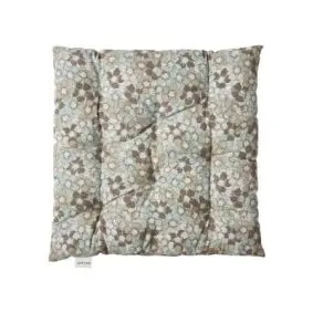 DACORE Futonhynde 40 x 40 cm blomst print - blå/sand - 