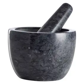 DAY Morter m. støder sort marmor - 