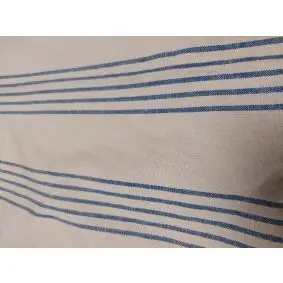 BASTIAN Forklæde sand m/blå striber - 