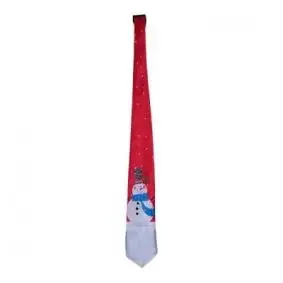 DET GAMLE APOTEK Juleslips med snemand - rød - 