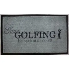 Dørmåtte 45 x 75 cm skridsikker - "Golfing" - 
