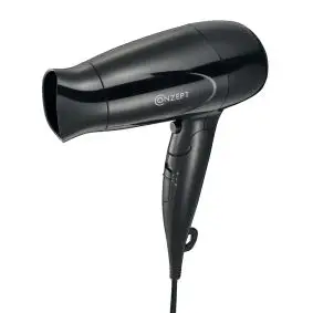 CONZEPT Hårtørrer 1600 watt - sort - 