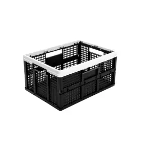 PLAST Foldekasse 35 liter - sort - 