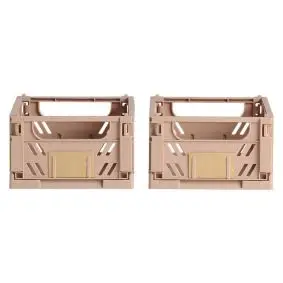 DAY Opbevaringskasse foldbar 17x12,5 cm natural sand - 2 stk. - 