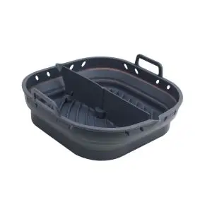 CONZEPT Airfryer silikoneform foldbar med separator 22 x 22 x 6 cm - 