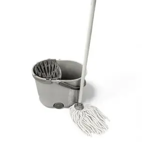 CONZEPT Moppesæt med bomulds hoved - grå - 