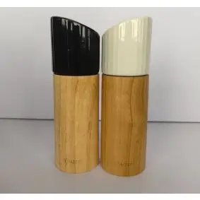 CONZEPT Kværnsæt - træ/porcelæn - 