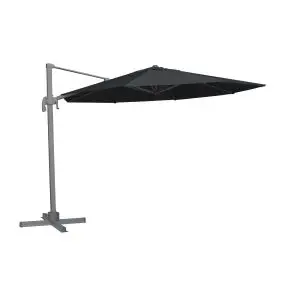 HOFFMANN Alu hængeparasol bilbao Ø3,5 meter - sort - 