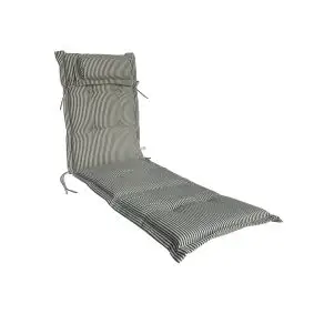 Lux hynde m/nakkepude til solvogn / solseng – sort stribet Forventet på lager igen foråret 2026 - 