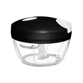 MAKU Minihakker med snoretræk - klar/sort - 