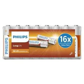 PHILIPS Long life "AA" batterier - 16 stk - 