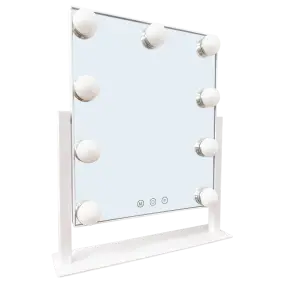 CONZEPT Make up spejl med 9 pære hollywood - hvid - 
