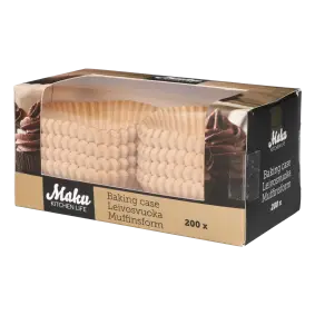 SAANA Muffinsforme papir brun - 200 stk - 