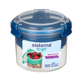 SISTEMA Breakfast to go 530 ml - ocean blue - 