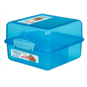 SISTEMA Madkasse lunch cube 1,4 liter - blå - 