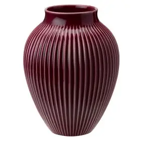 KNABSTRUP Vase 20 cm m/riller - berry - 