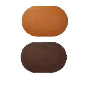 DACORE Dækkeserviet oval 30x45 cm - mørkebrun/cognac - 